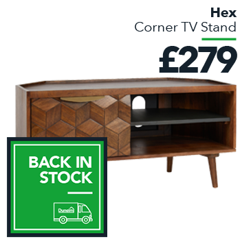 Hex Corner TV Stand